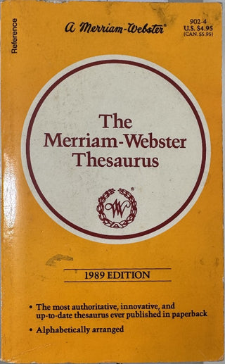 The Merriam-Webster Thesaurus — front cover