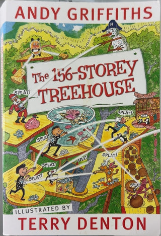 The 156-Storey Treehouse - By Andy Griffiths & others — front cover