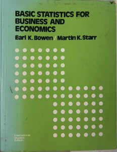 Basic Statistics for Business and Economics