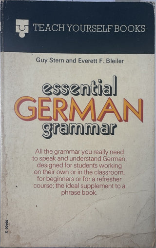 Essential German Grammar — front cover