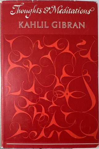 Thoughts & Meditations - By Kahlil Gibran — front cover