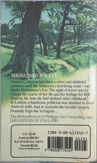 Midsummer's Eve — back cover