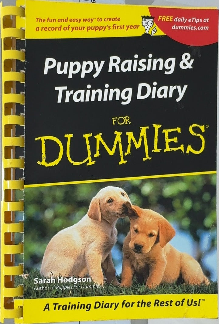 Puppy Raising & Training Diary For Dummies - By Sarah Hodgson — front cover