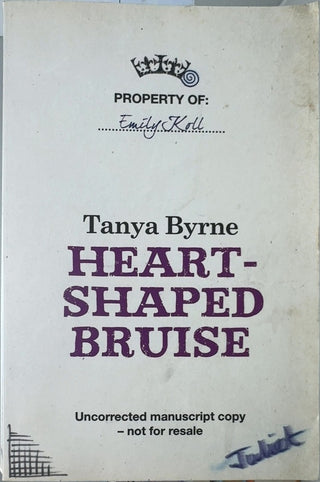Heart-Shaped Bruise - By Tanya Byrne — front cover