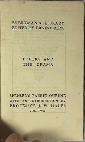 Spenser's Faerie Queene — copyright page