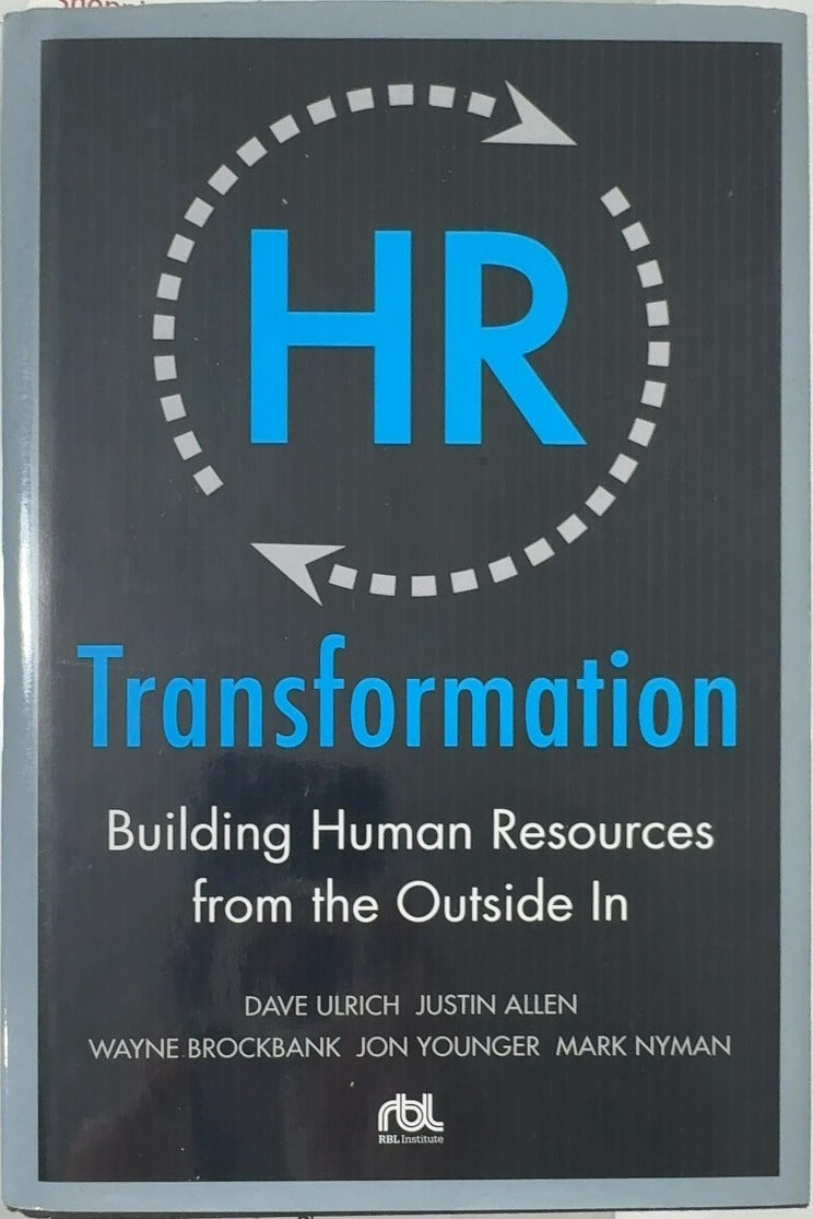 HR Transformation - By Dave Ulrich & others — front cover