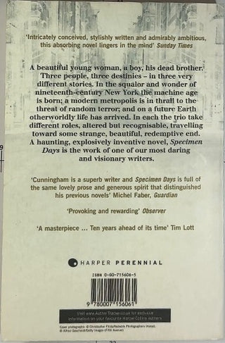 Specimen Days — back cover