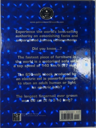 Guinness World Records 2004 — back cover