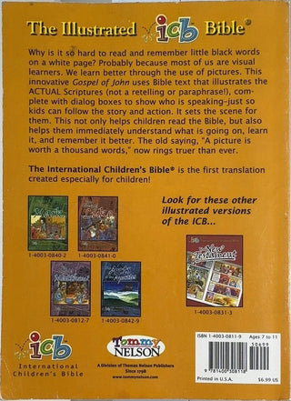 The Gospel of John - By Tommy Nelson — back cover