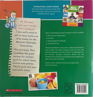 Nic's Lunchbox - By Nicholas Brockelbank — back cover
