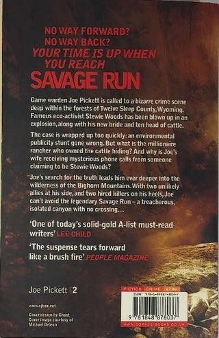 Savage Run — back cover