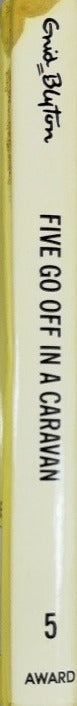 Five Go Off in a Caravan - By Enid Blyton - spine
