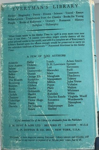 The Mill on the Floss — back cover