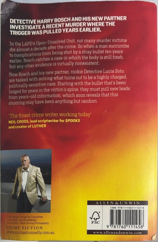 The Burning Room - By Michael Connelly — back cover