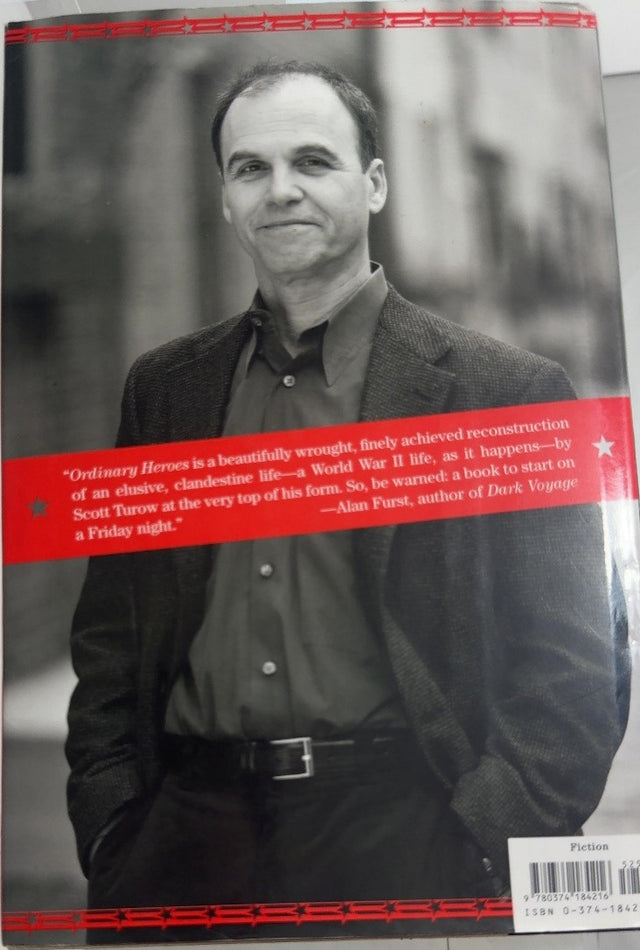 Ordinary Heroes - By Scott Turow - back cover