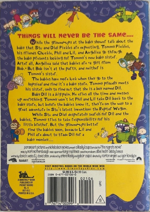 The Rugrats Movie - By Cathy East Dubowski & others - back cover