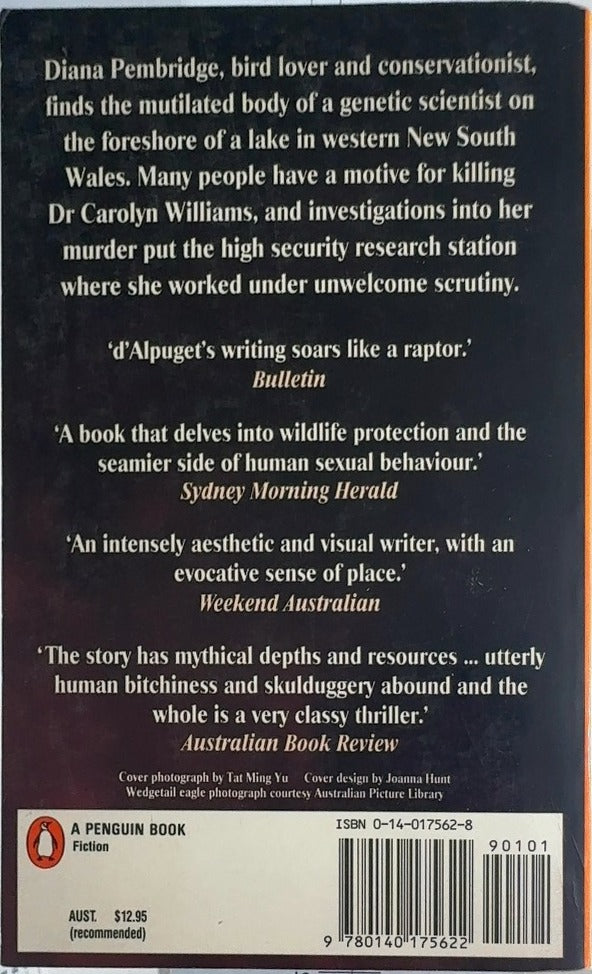 White Eye - By Blanche d'Alpuget - back cover