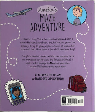 Amelia's Maze Adventure - By Jane Gledhill — back cover