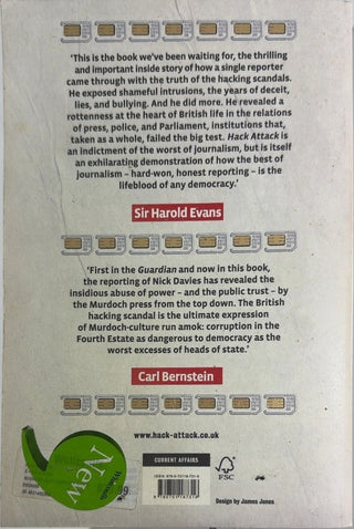 Hack Attack - By Nick Davies — back cover