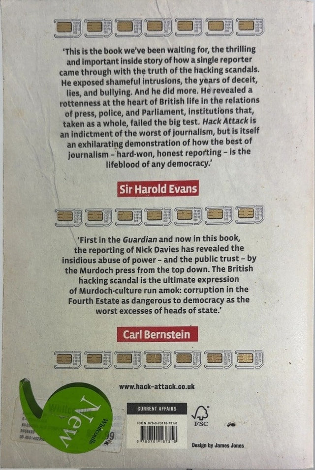 Hack Attack - By Nick Davies - back cover