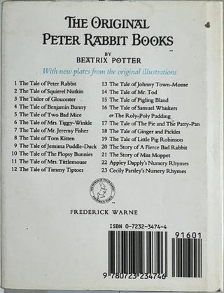 The Tale of Pigling Bland - By Beatrix Potter — back cover