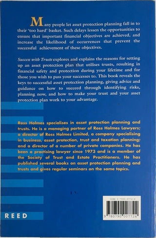 Success with Trusts - By Ross Holmes — back cover