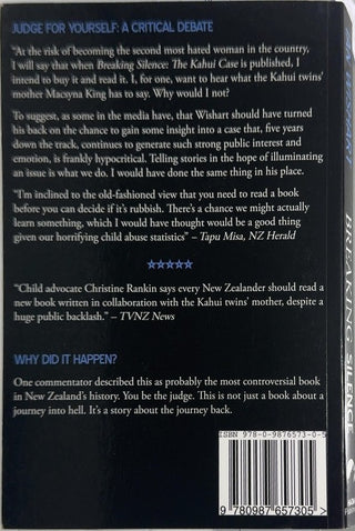 Breaking Silence - By Ian Wishart — back cover