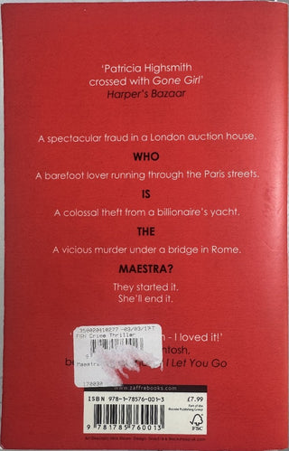 Maestra — back cover