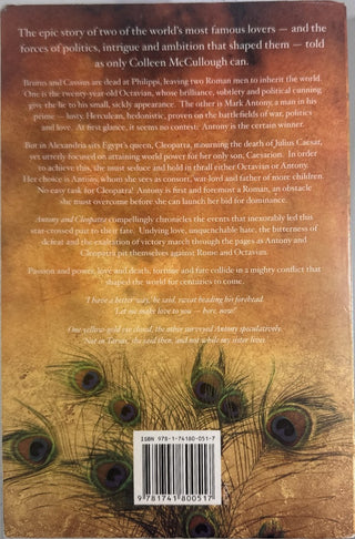 Antony and Cleopatra — back cover