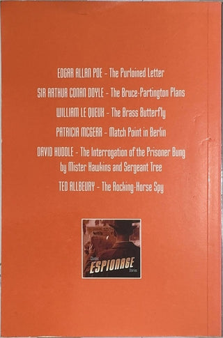 Classic Espionage Stories - By Edgar Allan Poe & others — back cover