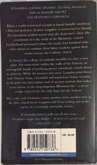 Angels and Demons — back cover