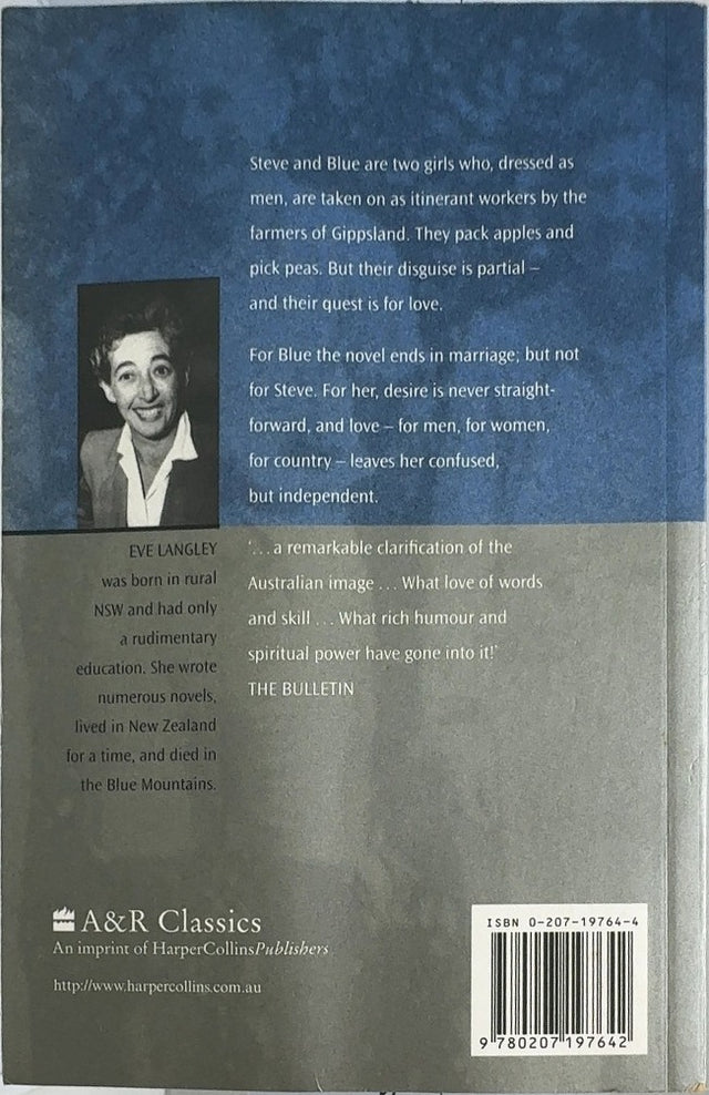 The Pea-Pickers - By Eve Langley - back cover