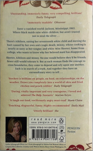 The Help - By Kathryn Stockett — back cover