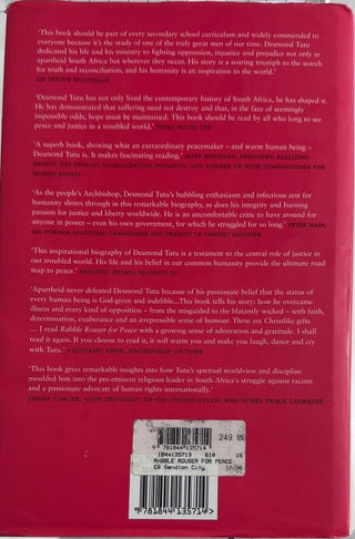 Rabble-Rouser for Peace - By John Allen — back cover