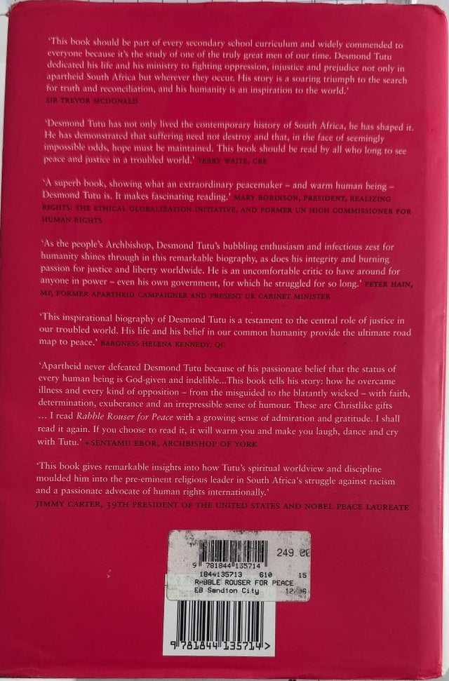 Rabble-Rouser for Peace - By John Allen - back cover