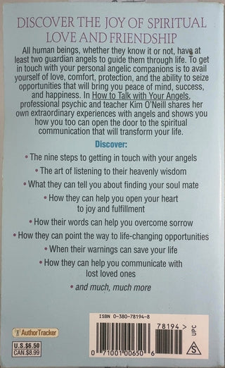 How to Talk with Your Angels — back cover