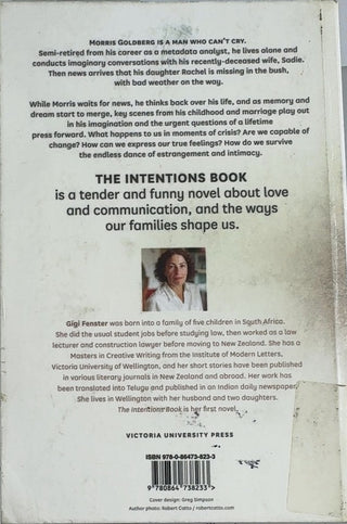 The Intentions Book - By Gigi Fenster — back cover