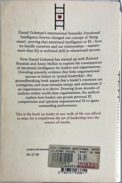 The New Leaders - By Daniel Goleman & others - back cover