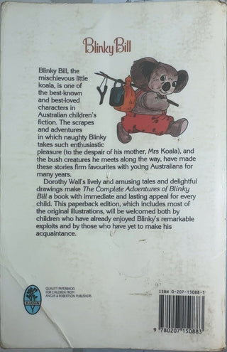 Blinky Bill — back cover