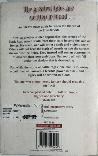 Winterbirth - By Brian Ruckley — back cover
