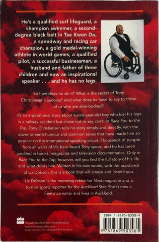 Race You to the Top - By Tony Christiansen & others — back cover