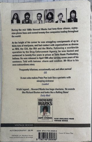 Mr Nice — back cover