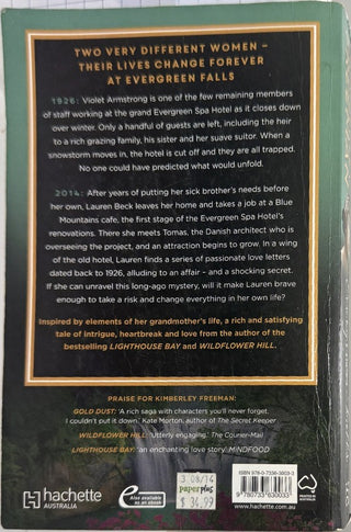 Evergreen Falls — back cover