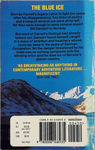 The Blue Ice - By Hammond Innes — back cover