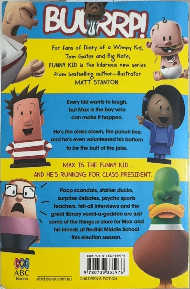 Funny Kid for President - By Matt Stanton - back cover