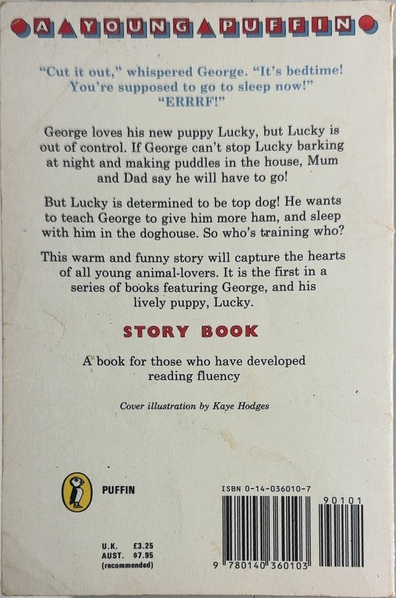 A Boy in the Doghouse - By Betsy Duffey - back cover
