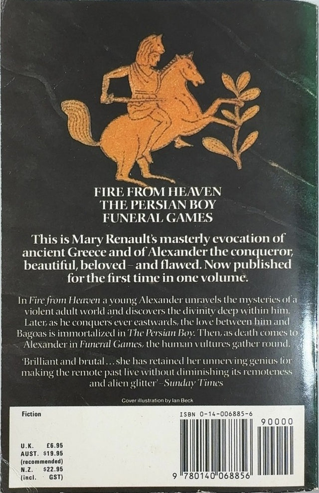 The Alexander Trilogy - By Mary Renault - back cover
