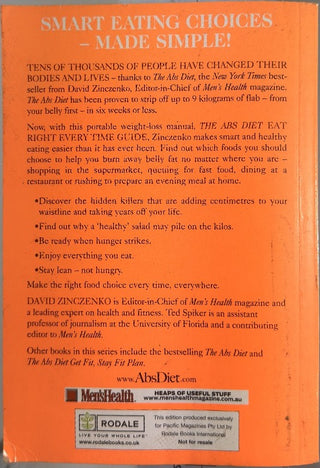 The Abs Diet Eat Right Every Time Guide — back cover