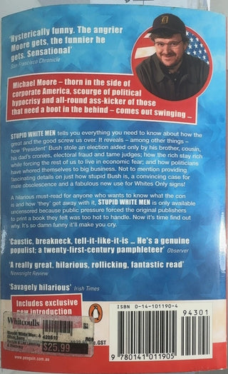 Stupid White Men — back cover