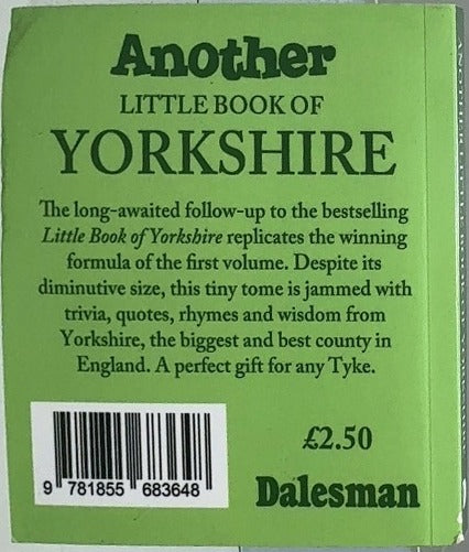 Another Little Book of Yorkshire - By Dalesman - back cover